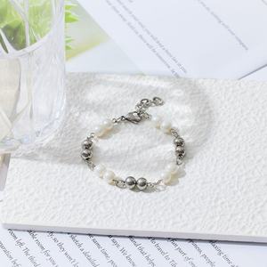New Design Wholesale Anti-Allergy PVD <b>Gold</b> Plated Stainless Steel Custom Beads <b>Bracelet</b> With Logo - Product Image 5