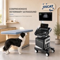Équipement médical vétérinaire OSCAT, scanner d'échographie vétérinaire numérique complet avec imagerie THI Power Doppler PW CW pour clinique vétérinaire