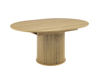 Runder Esszimmertisch Platzsparendes 4/6-Sitzer Design Esstisch Holz-Dinertisch Ausziehbar