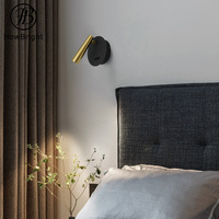 Lampe murale LED en aluminium à vente chaude, 3W, angle de faisceau réglable, lumière de lecture de chevet intérieure pour salle de repos, salon