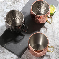 Nouveauté : Tasses à bière Moscow Mule en cuivre, tasse à bière en cuivre antique martelé, tasse Moscow Mule pour la bière