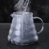 Penjualan Panas Teko Kopi Kaca Pour Over Pembuat Kopi