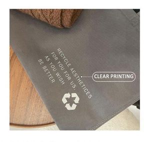 Customized Environmentally Reusable Folding Non Woven Shopping <b>Handbag</b> Tote Bag With Custom Printed Logo - Product Image 5