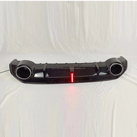 Diffuser Lip Bumper Belakang Model PNB RS3 Berkualitas Tinggi, Aksesoris Clip-on dengan Lubang Sensor Park Assist, untuk Audi A3 8Y 2021-2024