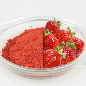 थोक कारखाने मूल्य कार्बनिक प्रमाणित फ्रीज सूखे फल स्ट्रॉबेरी पाउडर स्ट्रॉबेरी पाउडर