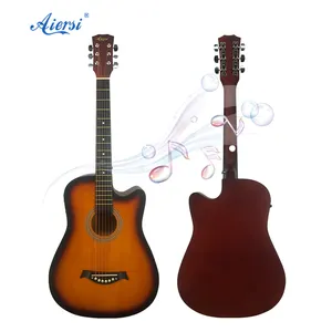 Thương Hiệu Aiersi Trung Quốc Giá Cả Tuyệt Vời Đàn Guitar Acoustic Cho Người Mới Bắt Đầu Thân Đàn Guitar Gỗ Trầm Nhiều Màu Sắc Hoàn Thiện Mờ