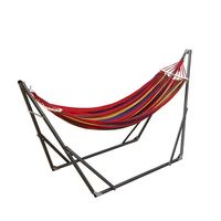 Hammock Portabel untuk Dalam Ruangan, Rumah, Ruang Tamu, Istirahat Siang, dan Luar Ruangan, dengan Rangka Besi dan Braket untuk Berkemah
