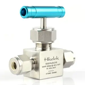 Swagelok Type 1/4 Panel Mounted High Pressure Stainless Steel Straight And Angle Patterns Forged Needle Valve