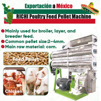 RICHI herbe verte maïs luzerne alimentation animale Pelet Machine Animal vache alimentation machine à granuler avec livraison gratuite