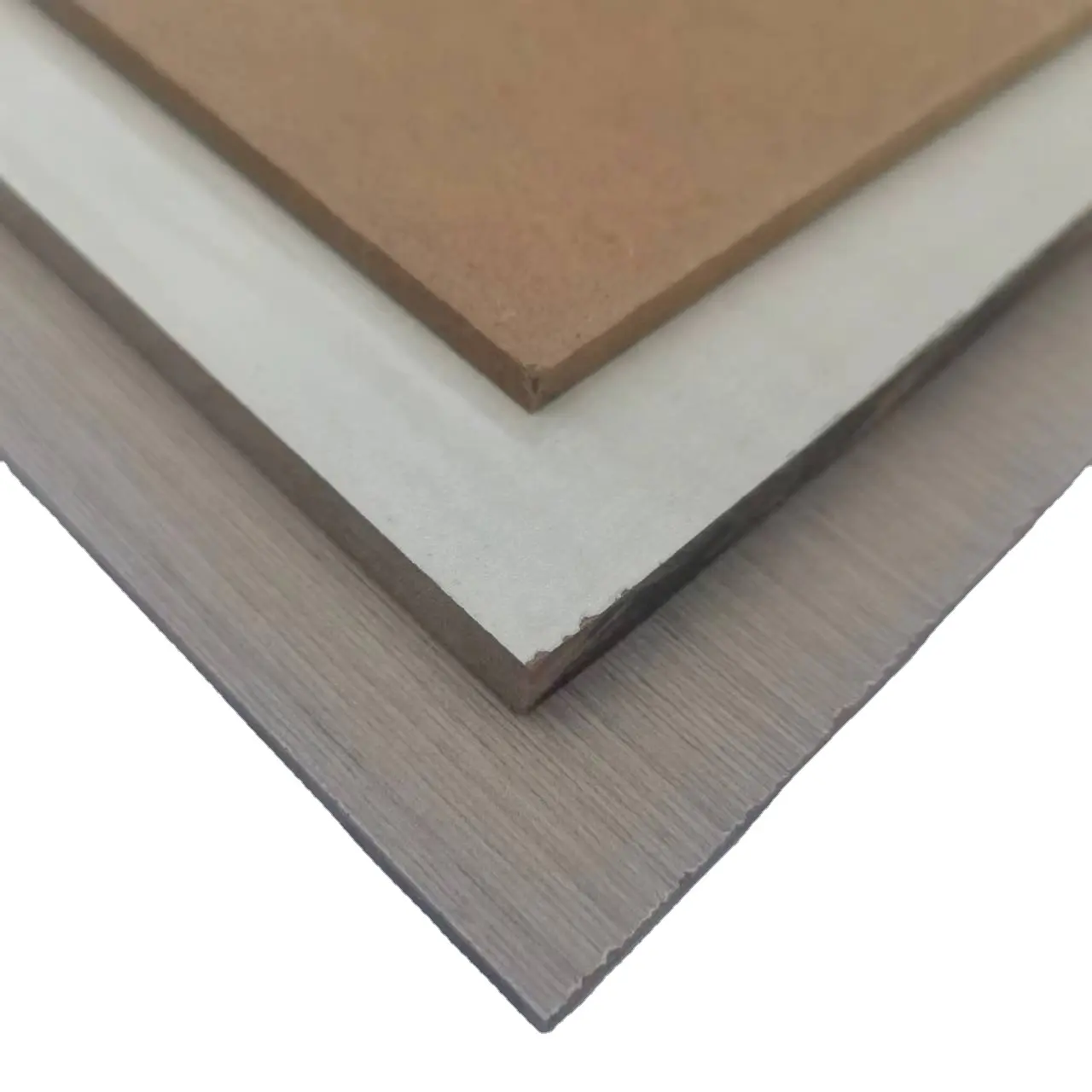 UV độ bóng cao 18 mét MDF Board E1 formaldehyde phát thải độ bóng cao UV tráng kỹ thuật fiberboard Kệ bảng
