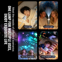 Lampe Ciel Étoilé Populaire, Lampe Lune, Veilleuse LED Créative pour Chambre, Lampe de Projection de Logo, Lumière d'Ambiance pour Célébrités d'Internet