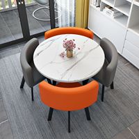 Ensemble de 4 chaises de salle à manger pliantes multicolores en bois, style échelle antique, gain de place, pour la maison, le salon ou les petits appartements