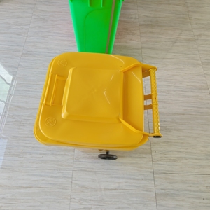 100L ngoài trời công cộng HDPE chất thải có thể với nắp được sử dụng cho hộ gia đình đường phố công nghiệp rác thu thập và tái chế - Product Image 5