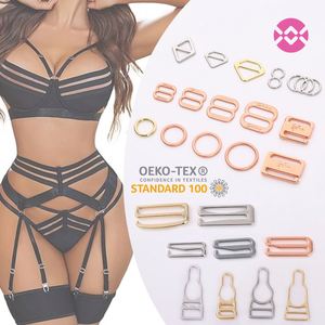 Qualité O/8/9 Crochet Soutien-Gorge Anneaux Et Curseurs Personnalisé Alliage Sous-Vêtements Accessoires Soutien-Gorge Boucle - Product Image 1