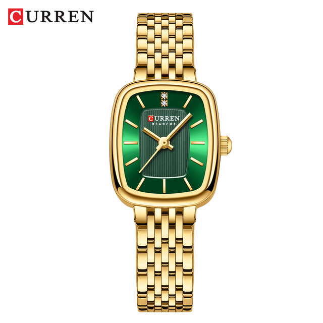 CURREN 9093 Luxury Square Women's Watches Brand Ladies Quartz Wristwatch Classic Silver Simple Femme Steel Band Relogio Feminino