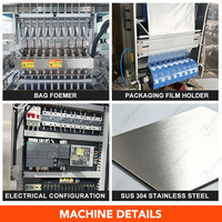 Machine d'emballage verticale multi-voies pour lait concentré, machine automatique de conditionnement en sachet de beurre de cacahuète à scellage arrière