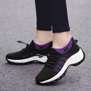 Outdoor Women Walking Sneakers Fashion Jogging Sock Shoes Youth Girls <strong>Trainers</strong> Breathable <strong>Ladies</strong> Platform Non-Slip Light Loafers - Product Image 1