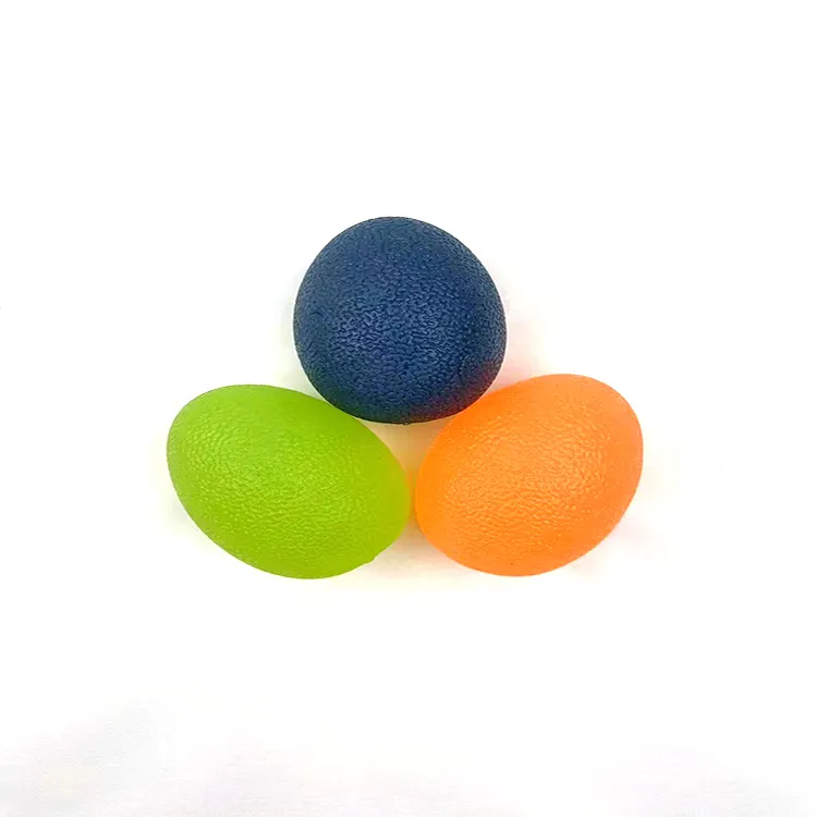 卵型ボールハンドストレスリリーフおもちゃハンドフィンガーグリップエクササイズ