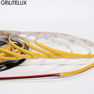 ไฟ LED แบบ COB ขนาดบางพิเศษ 3 มม. 4 มม. 5 มม. 12V 480/400 LEDs/เมตร ความหนาแน่นสูง ไฟ LED แบบเทปยืดหยุ่น FOB ไฟ LED แบบริบบิ้นยืดหยุ่น ปรับความสว่างได้ - Product Image 1