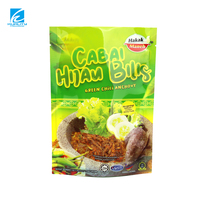 Sachet d'emballage personnalisé pour sauces, pochette souple laminée en plastique, thermoscellable sans fermeture éclair