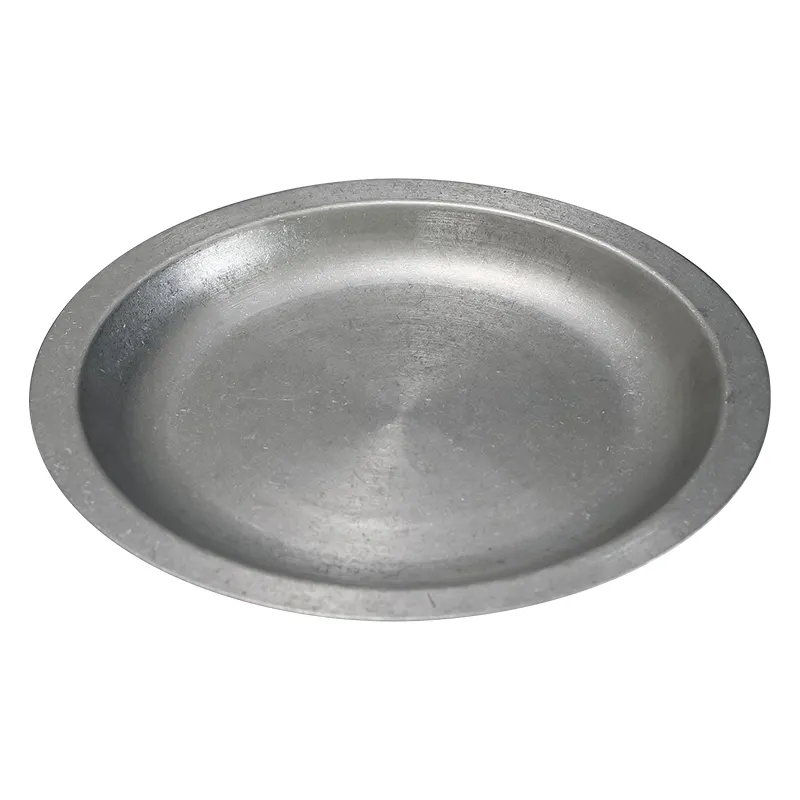 Vintage 304 stainless steel round plate do old beef plate barbecue plate hot pot dish dish barbecue restaurant Korean meal tray