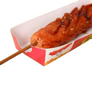 Vassoio di Carta Biodegradabile a Forma di Barca Personalizzato e Colorato per Hamburger, Hot Dog e Corndog - Product Image 4