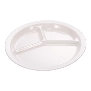 <span class=keywords><strong>Assiette</strong></span> à <span class=keywords><strong>trois</strong></span> <span class=keywords><strong>compartiments</strong></span> incassable et économique, écologique, portion, 3 <span class=keywords><strong>compartiments</strong></span>, en mélamine - Product Image 2