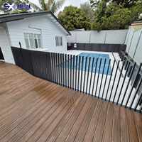 Clôture moderne en aluminium à lames verticales de 6 pieds, panneaux à lattes verticales pour extérieur, montage facile, chantier de construction, jardin, décoratif