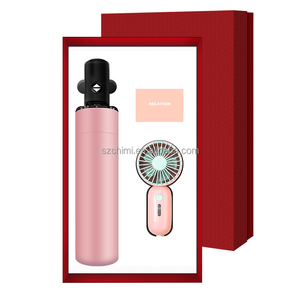 Business Hot Summer Hochzeit Souvenirs <span class=keywords><strong>Promo</strong></span> Mini Fan Regenschirm Geschenkset für Gäste Freundinnen Jungen Geburtstags feiern - Product Image 4