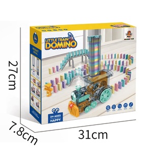 Jouets éducatifs pour enfants, Train à pulvérisation de dominos Transparent, Train <span class=keywords><strong>électrique</strong></span> pour enfants - Product Image 5