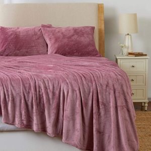 Sản phẩm mới 2025 nantong nhà dệt sữa Flannel và ấm cúng ấm áp bedsheets nhà sản xuất 4 cái tấm ga trải giường thiết lập mà không cần đóng cọc - Product Image 2