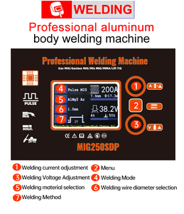 Máy hàn điểm sửa chữa thân xe FUNISI, máy kéo lõm bằng nhôm thép, máy hàn điểm MIG250 cho tấm thân xe bằng nhôm - Product Image 3