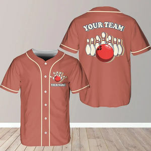 Maillots de baseball personnalisables avec noms et logos, respirants, anti-humidité, séchage rapide, 100% polyester, impression numérique, noms d'équipes - Product Image 1