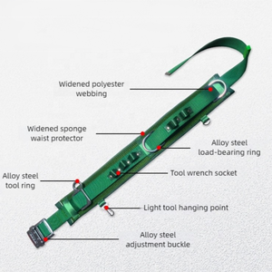 CGLXポリエステルラインマン安全ベルト電気ポールクライミング用安全ハーネスベルト - Product Image 4
