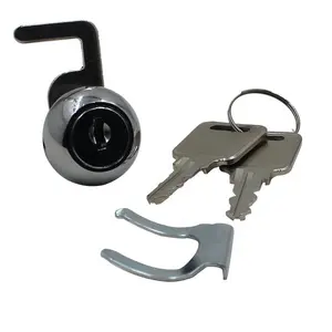 Venta al por mayor 213C-9 personalizado polvo revestido puesto cajas cierre cam con clip dos llaves - Product Image 1