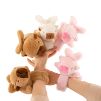 En stock, bracelet en peluche Capybara, jouet en peluche pour filles, bracelet à pression, jouet animal