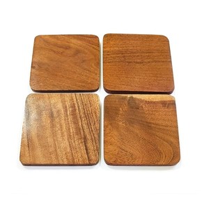 Best Selling Custom Vintage Beverage Coffee Blank Pallet Cup Mat Tea Cup <b>Coaster</b> Set of 4 Pcs 10x10cm <b>for</b> <b>Drink</b> Mango Wood - Product Image 5