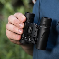 Professional 8x21 Cross-Border Binoculars with Night Vision and Red Illumination Portable Outdoor Foldable Telescope