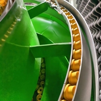 Grande base stable, vibration haute vitesse, alimentateur vibrant à capuchons de bouteilles, couvercle insonorisant, équipement d'automatisation, moteur PLC