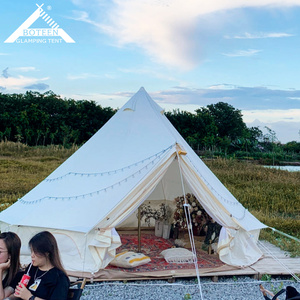 Tente de glamping Safari Lodge, <span class=keywords><strong>yourte</strong></span> mongole pour 2 personnes, imperméable, tissu Oxford 900D, pour hébergement <span class=keywords><strong>en</strong></span> resort - Product Image 2