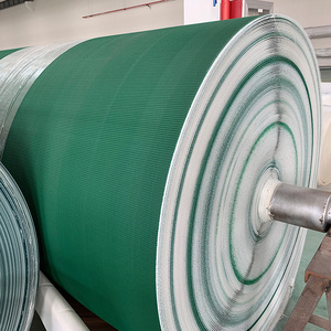 Giá Rẻ Giá DIY Độ dày dài chiều rộng màu xanh lá cây bóng <span class=keywords><strong>PVC</strong></span> Băng tải vành đai CuộN nhà sản xuất vật liệu - Product Image 3