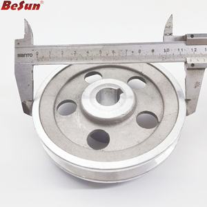 Alüminyum alaşımlı volan kasnağı kum çarkı döküm takım parçaları için hava kompresörü - Product Image 2