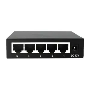 Interruptor Ethernet compatible con Vlan, extensor Dc 5v, 4 puertos, conmutador de red Gigabit completo