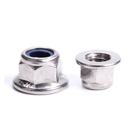 M10 Acier Classe 4.8 8.8 10.9 12.9 Nickel Chrome Cadmium Plaqué Nylon Insert Hexagone Bride Dentelée Contre-écrou DIN6926