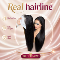 Peluca de Cabello Humano Liso Natural Vietnamita al por Mayor, Proveedor de Cabello Humano, Peluca Frontal de Encaje HD 13x4 Pre-Pluck, Peluca de Cabello Natural para Mujeres Negras