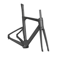 Cuadro y horquilla de titanio para bicicleta de gravel, totalmente impresas en 3D. La geometría se puede personalizar según sus necesidades.