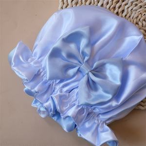 Vente en gros <span class=keywords><strong>de</strong></span> <span class=keywords><strong>bonnet</strong></span> <span class=keywords><strong>de</strong></span> <span class=keywords><strong>nuit</strong></span> en satin réversible à double couche, turban <span class=keywords><strong>de</strong></span> <span class=keywords><strong>nuit</strong></span> avec nœud papillon, <span class=keywords><strong>bonnet</strong></span> <span class=keywords><strong>de</strong></span> <span class=keywords><strong>nuit</strong></span> pour bébé fille - Product Image 3