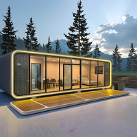 Maison Capsule Écologique, Capsules Spatiales, Conteneurs Préfabriqués 20ft 40ft, Maison Conteneur de Luxe Mobile Unique, Cabane Apple Extérieure, Villa, Appartement
