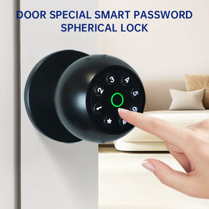 स्मार्ट राउंड नॉब स्मार्ट स्मार्ट होम डोर नॉब हैंडल लॉक - Product Image 6