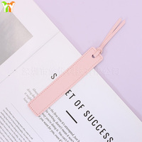 Marque-page personnalisé en PU avec pompon, séparateur de pages gravable au laser, cadeau de lecture